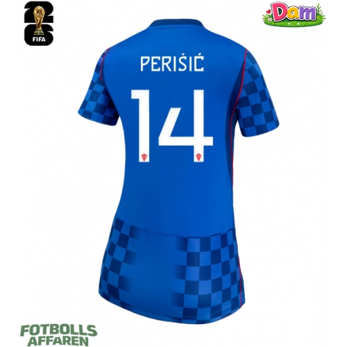 Kroatien Ivan Perisic #14 Bortatröja Kvinnor VM 2026 Kortärmad